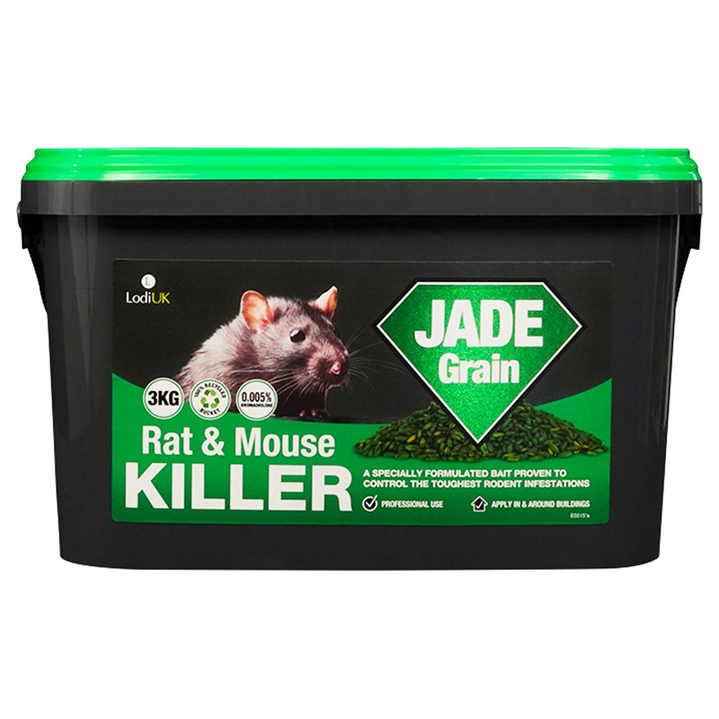 Rat Poison Jade Grain Rat and Mouse Killer Bromadiolone From PestFix