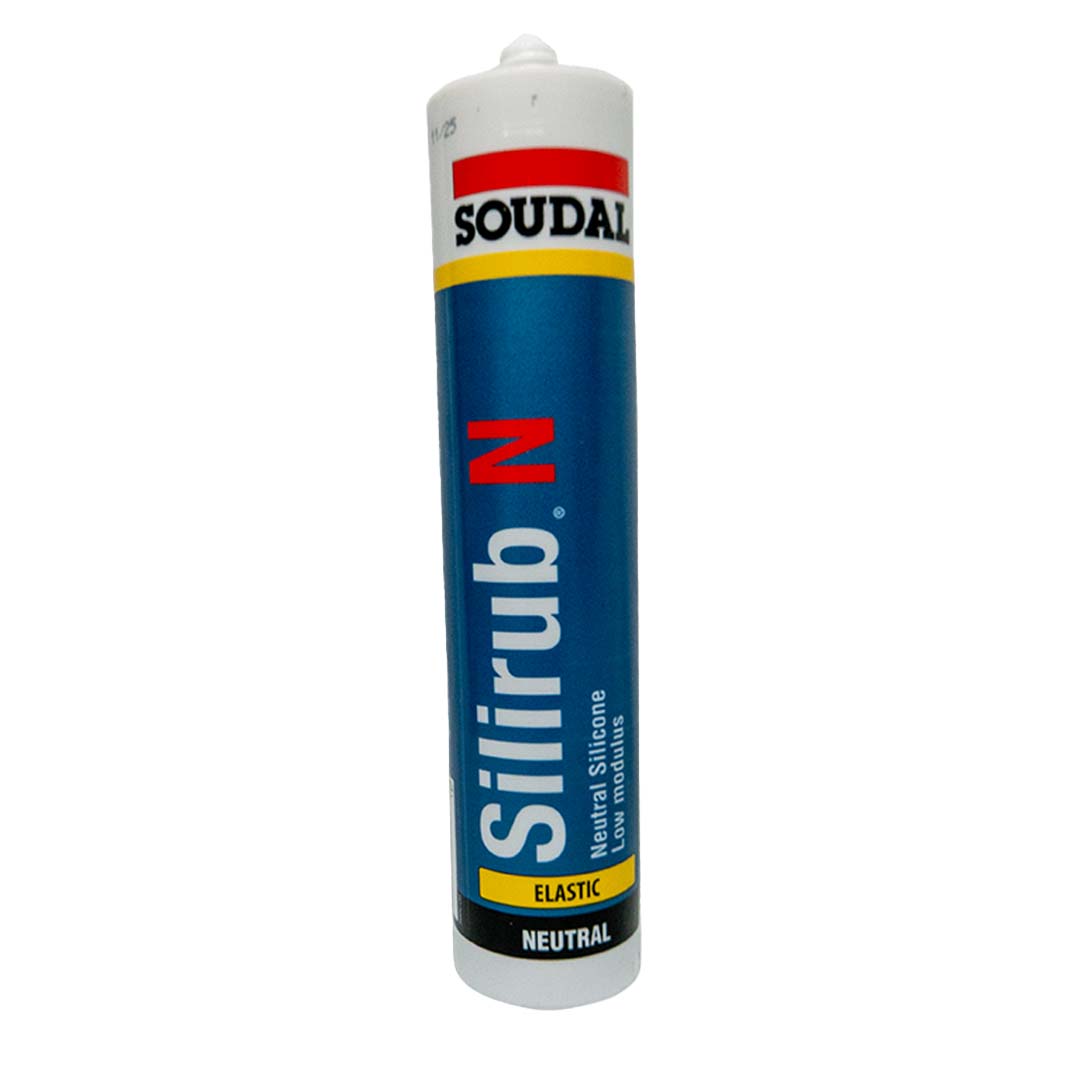 Soudal Silirub N Silicone Adhesive Clear Low Modulus